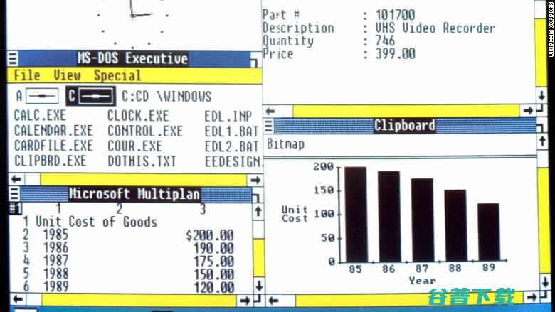 看微软 30年发展简史 你用过最早的系统版本是什么 Windows (微软几年了)